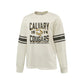 Printed Distressed Calvary Christian Cougars 1974 Adult Archive Crewneck  | CCSDTG12
