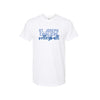 White t-shirt with 'St. Joseph Cavaliers Volleyball' text on a white background