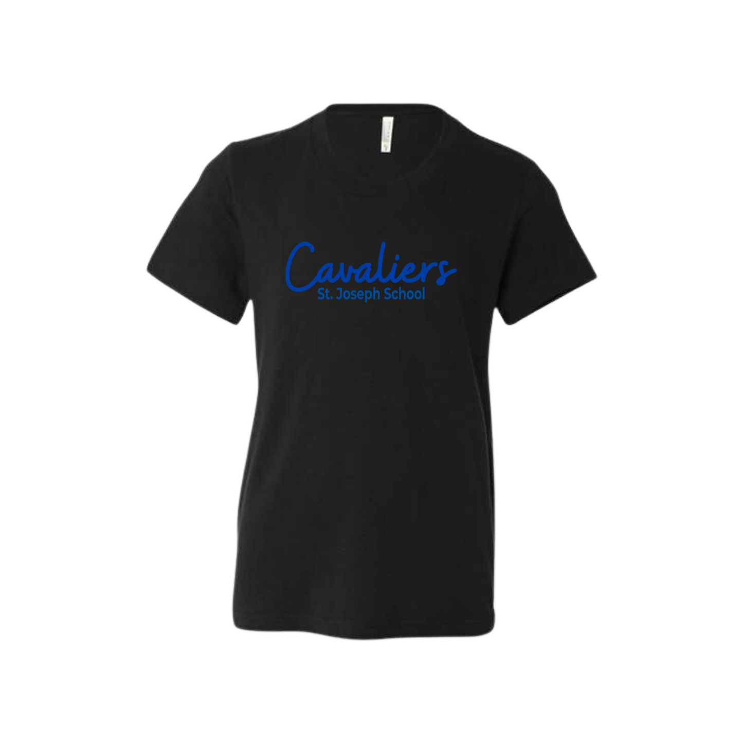 Youth Cavaliers Script Bella and Canvas T-Shirt | SJSDTF37