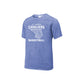 heather true royal t-shirt with 'St. Joseph Cavaliers Basketball' text and basketball/net design printed in white ink on the center chest