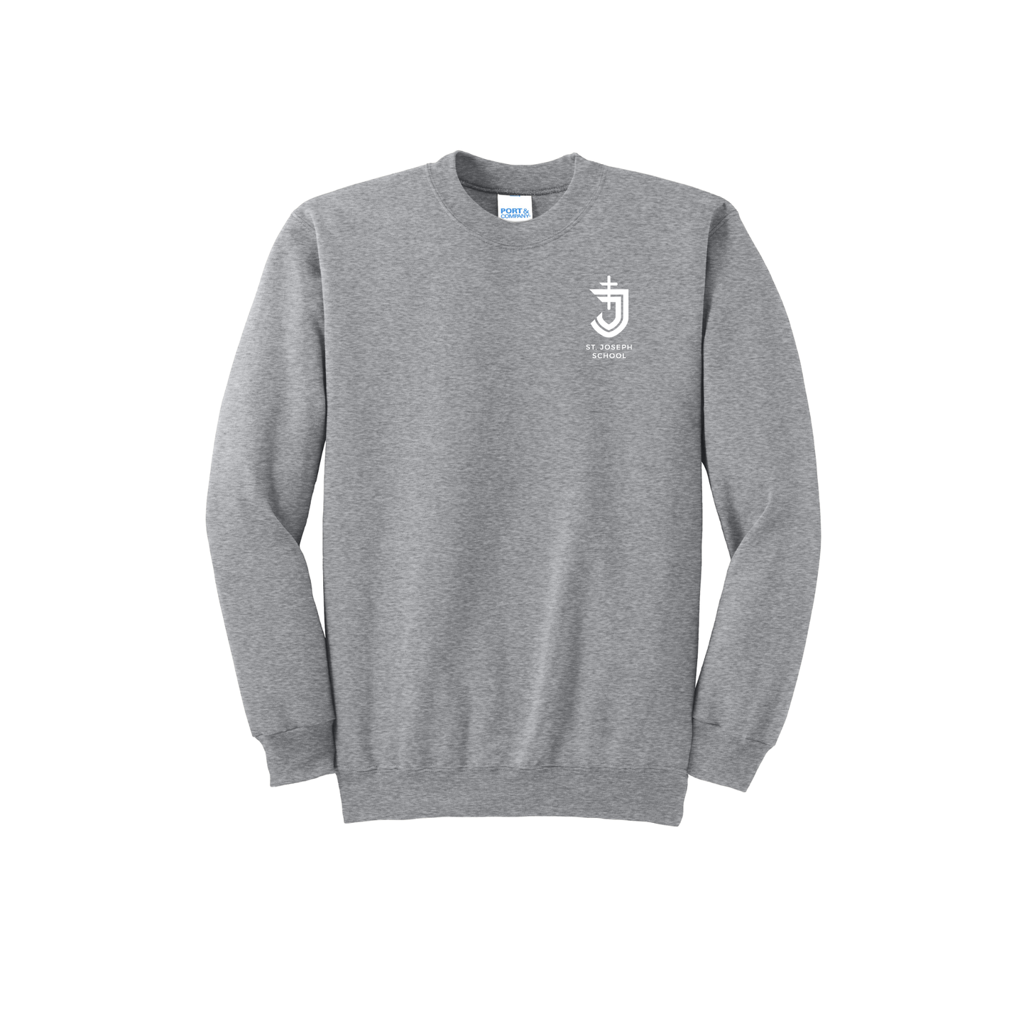 Adult St. Joseph School Cavaliers Logo Embroidered Sweatshirt | SJSE00 | SJS UNIFORM APPROVED