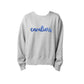 Ladies Boxy Crew with Cavaliers Puff Script Embroidery | SJS EPS1