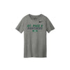 Gray t-shirt with 'St. Pius X Panthers' text and Nike logo on a white background