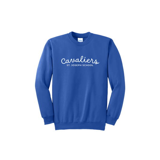 Cavaliers Script Adult and Youth Crewneck Sweatshirt | SJS_DTF S26_1