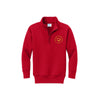 Embroidered Round Calvary Christian Cougars Logo Quarter Zip| Adult and Youth Fit | CCS_SF_E4