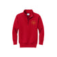 Embroidered Round Calvary Christian Cougars Logo Quarter Zip| Adult and Youth Fit | CCS_SF_E4