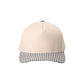 Beige cap with a checkered band on a white background