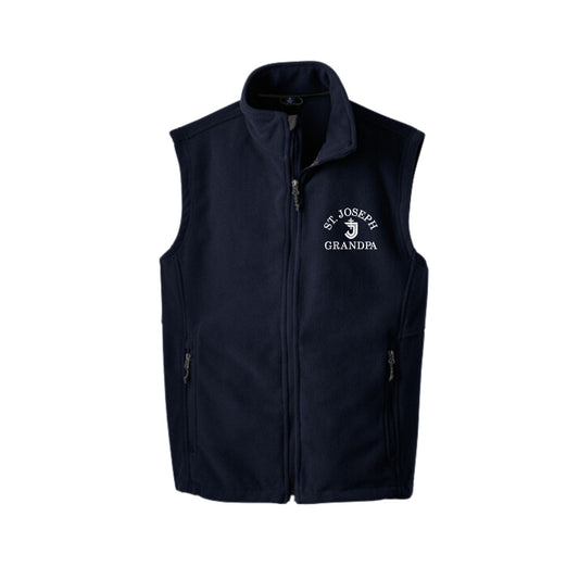 St. Joseph Cavaliers Embroidered GRANDPA Fleece Vest | SJSE20-GP