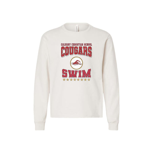 Printed Distressed CCS Swim Long Sleeve Bella and Canvas Tee | CCSDTG20