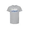 Gray t-shirt with 'St. Joseph Cavaliers Volleyball' text on a white background
