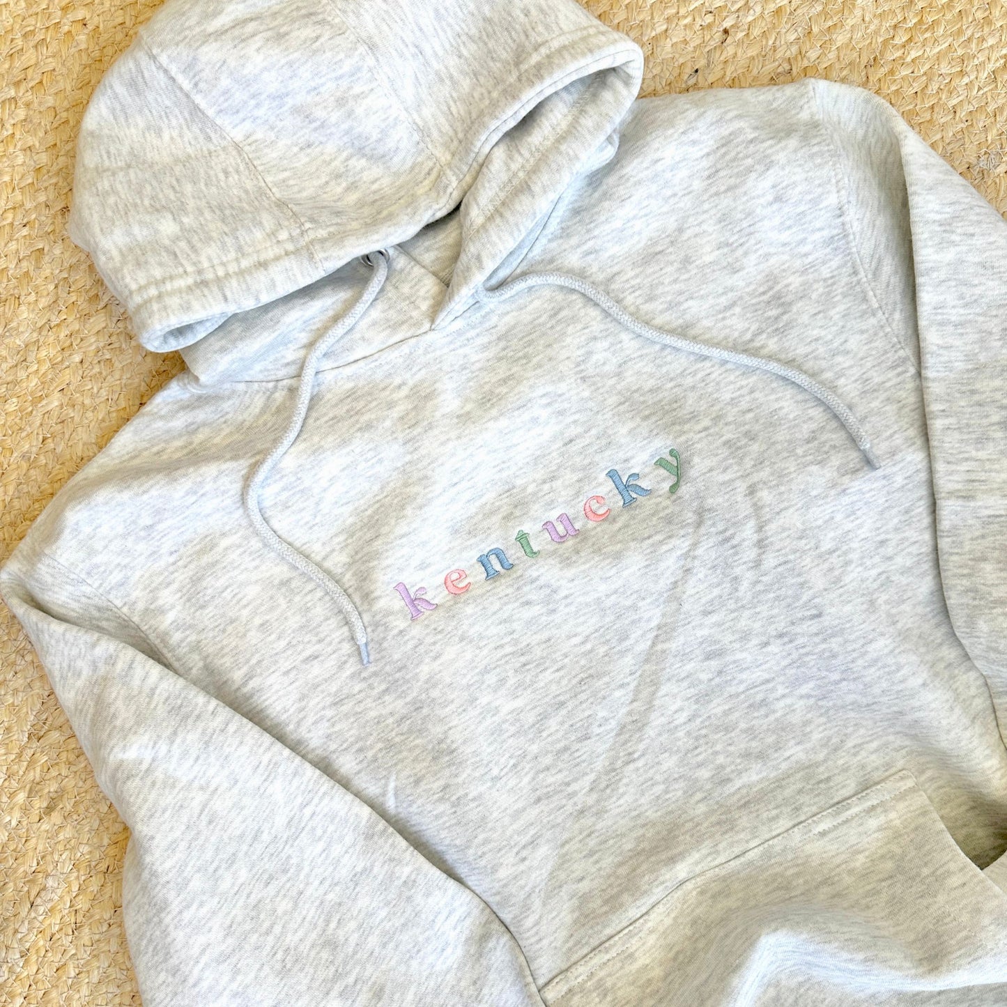 Custom Pastel City/State Embroidered Lane Hoodie