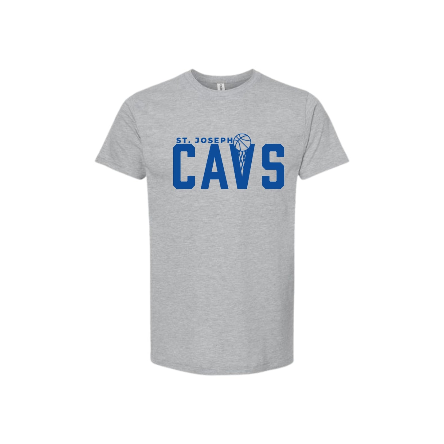 Adult and Youth St. Joseph Cavs Basketball T-Shirt | SJS DTF NB1