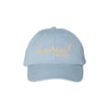 Light blue cap with 'Everbound Travel' text on a white background