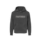 Gray hoodie with 'PANTHERS' text on a white background