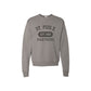 Gray sweatshirt with 'St. Pius X Panthers' text on a white background