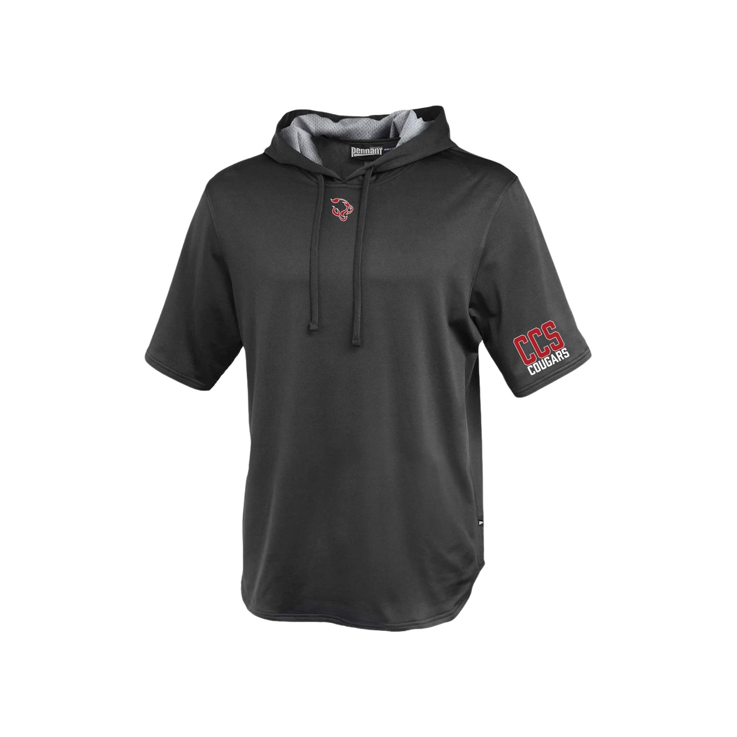 Printed Athletic CCS Cougars Warmup Short Sleeve Hoodie | CCSDTF33