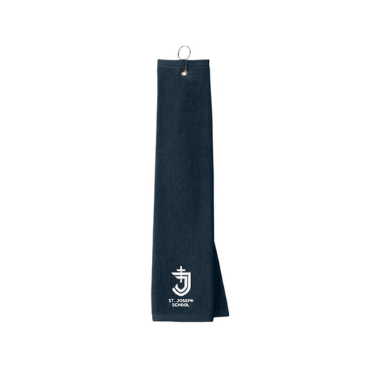 Embroidered SJS Shield Tri-Fold Golf Towel | SJS E00