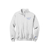 Gray sweatshirt with 'Everbound Travel' logo on a white background