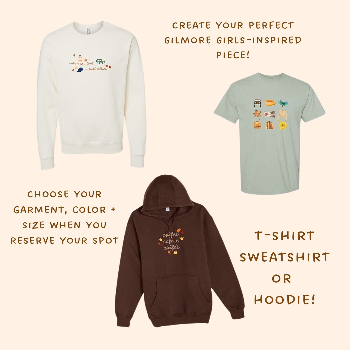 Gilmore Girls Custom Tee & Sweatshirt Bar