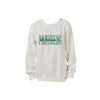 White sweatshirt with 'Panthers' text on a white background