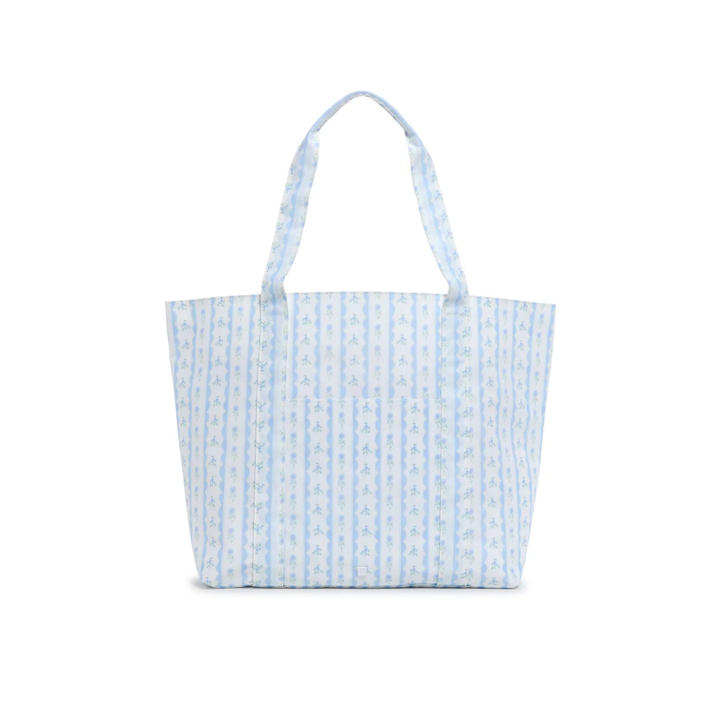 ribbon floral blue jumbo tote