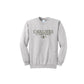 Gray sweatshirt with 'Cavaliers St. Joseph School 1916' text on a white background