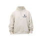 OATMEAL HEATHER LADIES BOXY QUARTER ZIP WITH CUSTOM SJS CAVALIERS EMBROIDERED DESIGN ON THE LEFT CHEST IN NAVY THREAD