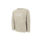 oat sweatshirt with 'st pius X panthers' text embroidered in white thread on the center chest