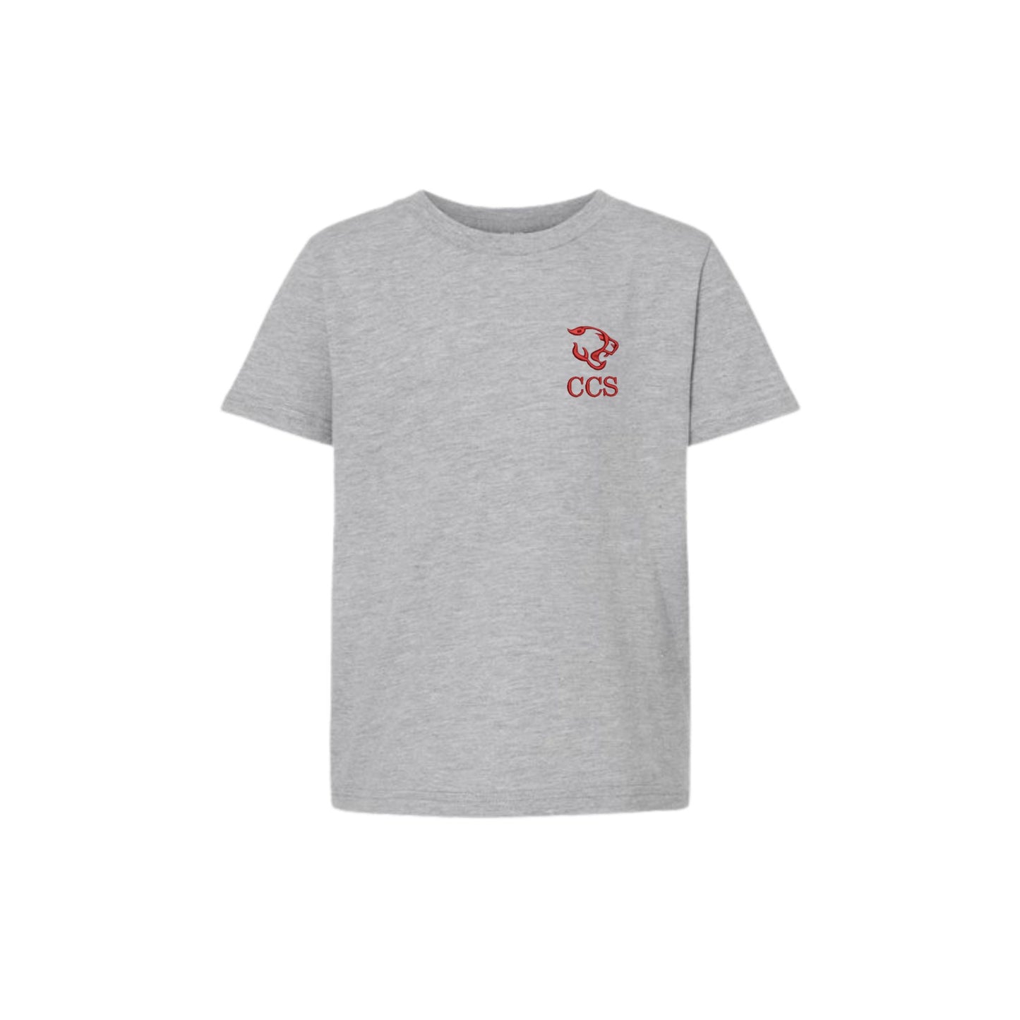 Embroidered CCS Cougars Logo T-Shirt | Adult Fit and Youth Fit  | CCSED18