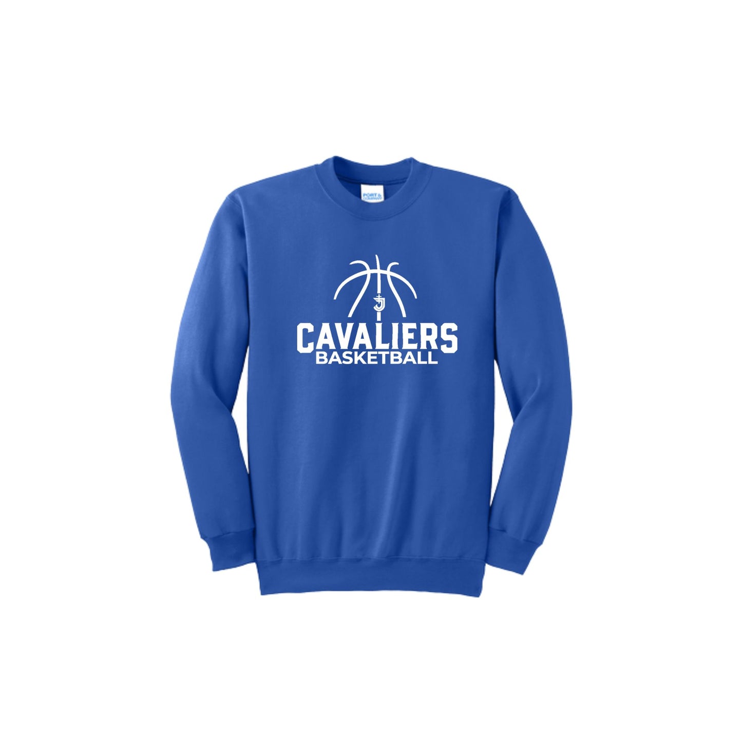 SJS Cavaliers Basketball Crewneck Sweatshirt | Adult and Youth | SJS DTF 15