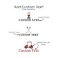 custom golf icon options with custom text: golf ball & tee, crossed golf clubs, golf cart