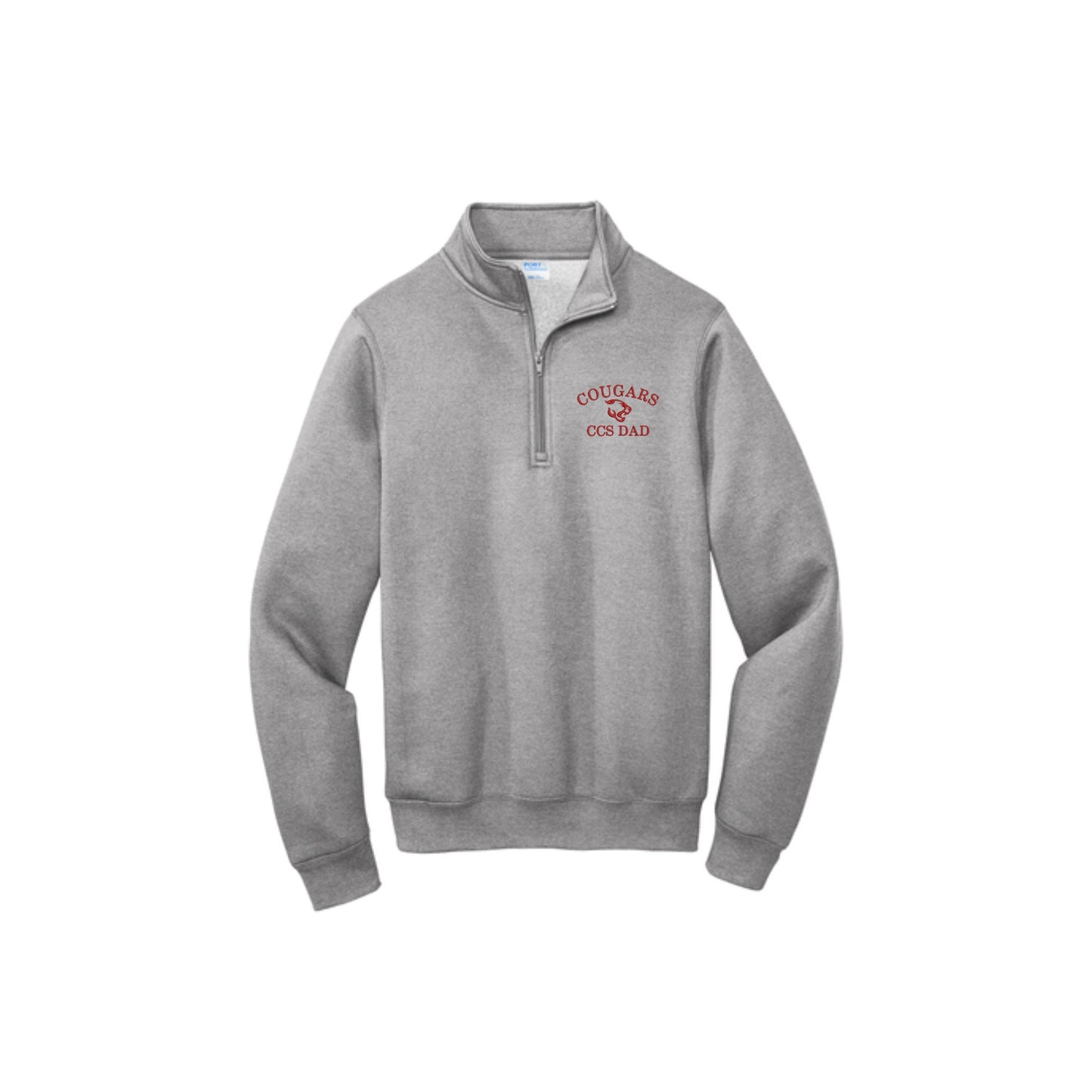 Embroidered Cougars Dad/Grandpa Quarter Zip Pullover | CCSED23