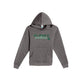 Gray hoodie with 'St. Pius X Panthers' text and paw print on a white background