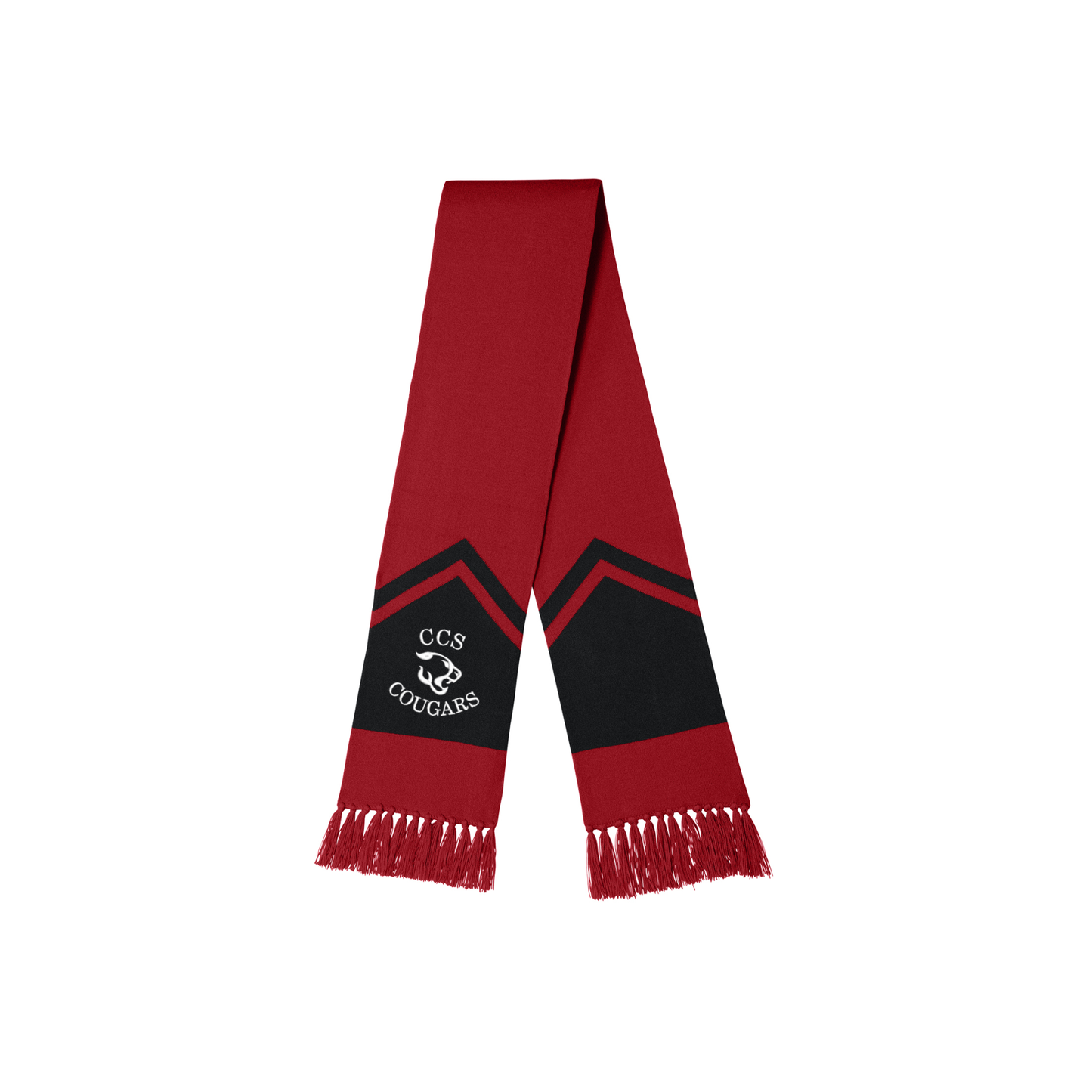 Embroidered CCS Cougars Logo Gameday Scarf | CCSED3