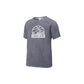 heather navy Blue performance t-shirt with 'St. Joseph Cavaliers' basketball design in white ink printed on the front center chest