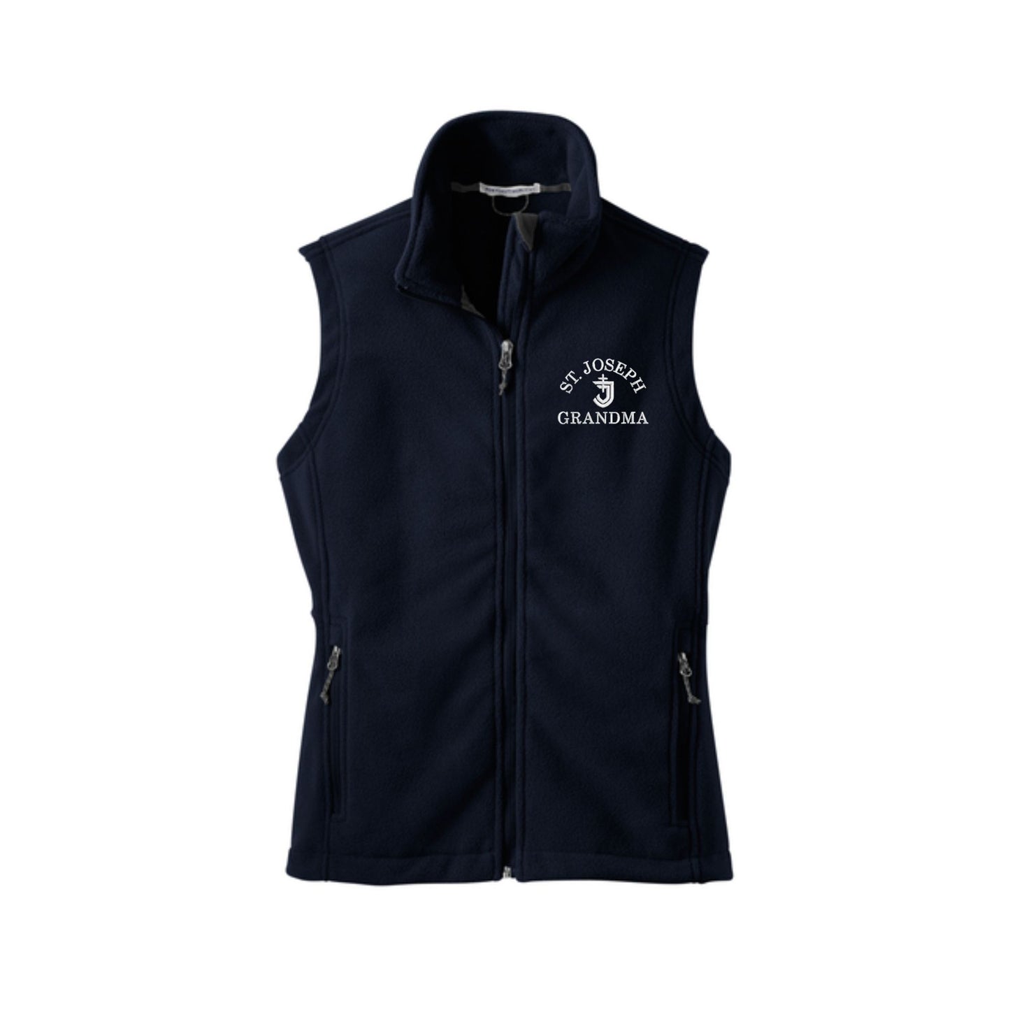 St. Joseph Cavaliers Embroidered GRANDMA Ladies Fleece Vest | SJSE20-GM