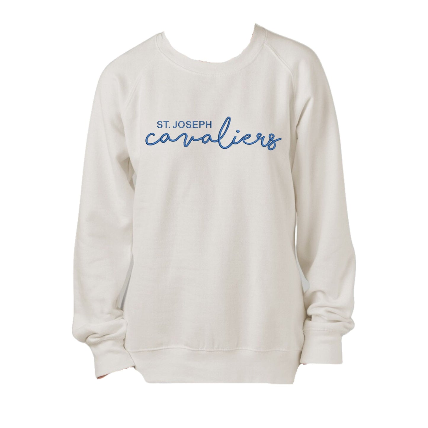 Adult Ladies St. Joseph Cavaliers Script Embroidered Pullover | SJSE6