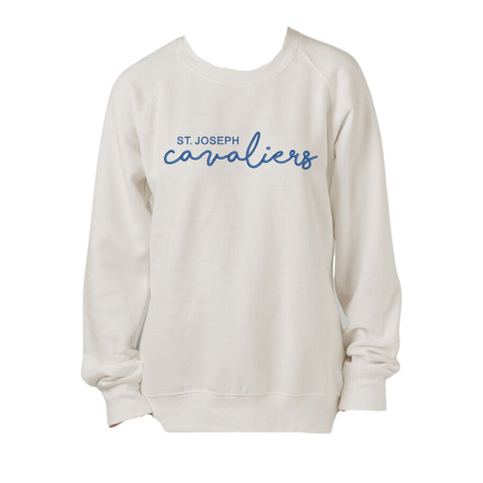 Adult Ladies St. Joseph Cavaliers Script Embroidered Pullover | SJSE6