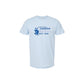 Light blue t-shirt with 'St. Joseph School' logo and text on a white background