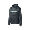 Dark gray camouflage hoodie with 'St. Louis Panthers' text on a white background