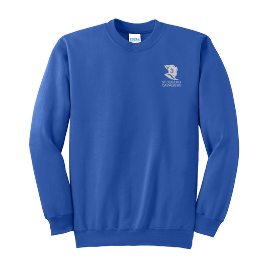 ST. JOSEPH SCHOOL Cavaliers Logo Embroidered Adult Sweatshirt | SJSE25