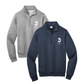 Adult St. Joseph School Cavaliers Logo Embroidered Quarter Zip Sweatshirt | SJSE00 | SJS UNIFORM APPROVED