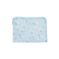 Floral-patterned pouch on a white background