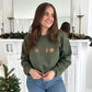 Embroidered Mulled Wine Crewneck Sweatshirt | Holiday Cocktail Sweatshirt