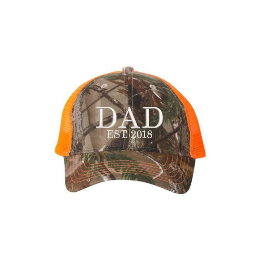 Custom Camo Dad-Grandpa Trucker Hat