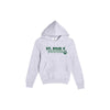 Gray hoodie with 'St. Pius X Panthers' text and paw print on a white background