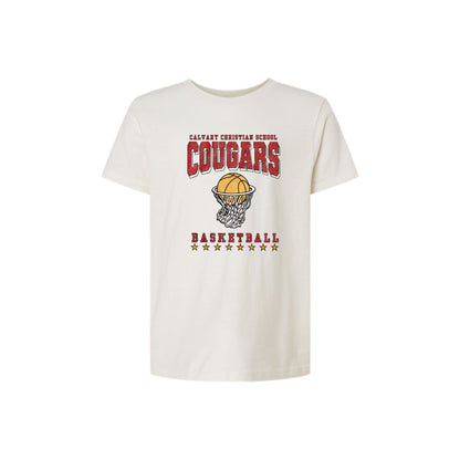 CCS Cougars Basketball Distressed T-Shirt | CCSDTG13