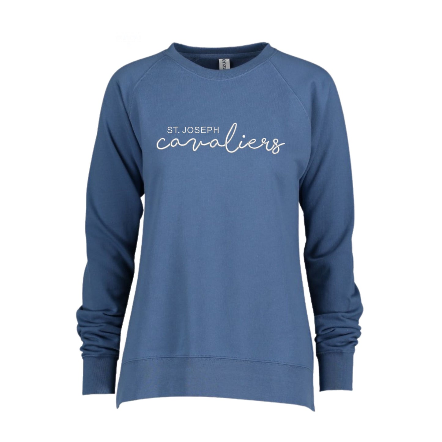 Adult Ladies St. Joseph Cavaliers Script Embroidered Pullover | SJSE6