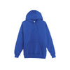 A classic royal blue pullover hoodie with a front kangaroo pocket and matching drawstrings, displayed on a clean white background.