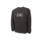 black  sweatshirt with 'st pius X panthers' text embroidered in white thread on the center chest